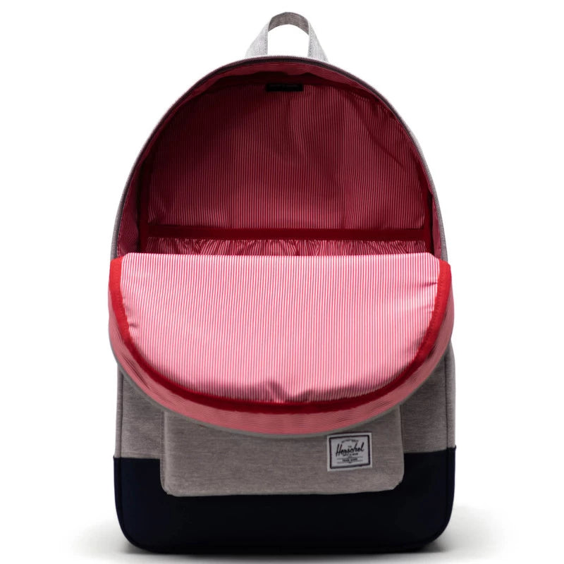 Herschel Heritage Backpack Light Grey Crosshatch/Peacoat, detail view