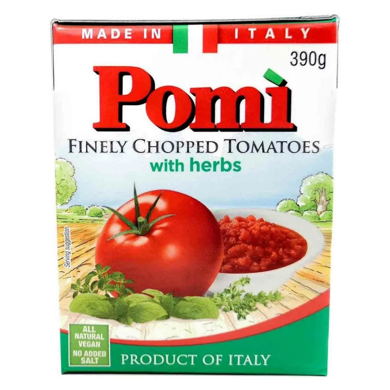 Pomi Finely Chopped Tomato with Herbs 390g