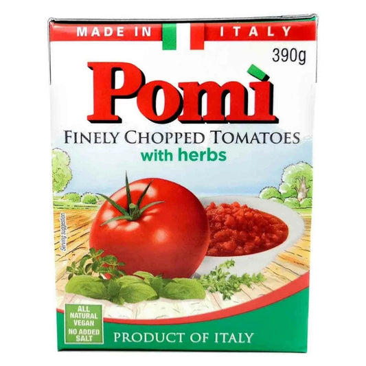 Pomi Finely Chopped Tomato with Herbs 390g