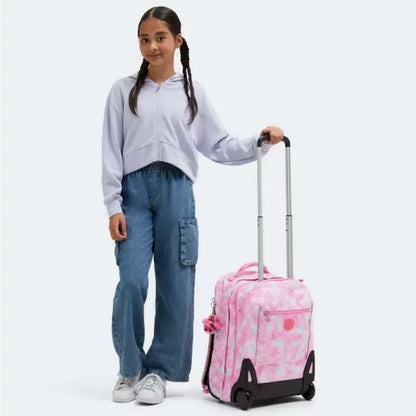Kipling SARI Kids' Wheeled Backpack Garden Clouds - Large, side view