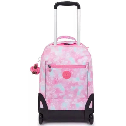 Kipling SARI Kids' Wheeled Backpack Garden Clouds - Large, front view