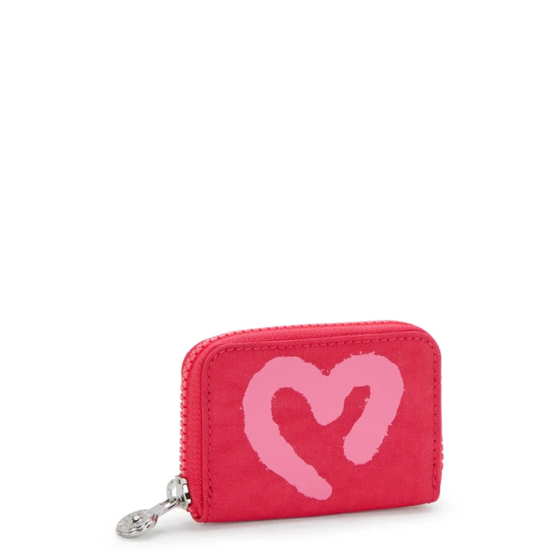 Kipling Cash Buddy Wallet Love Heart Small - white background