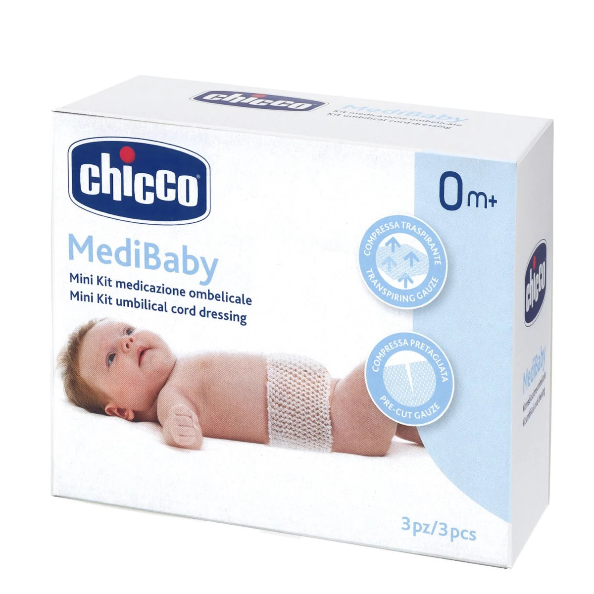 Chicco - MediBaby Umbilical Cord Dressing Mini Kit | 3 Pcs