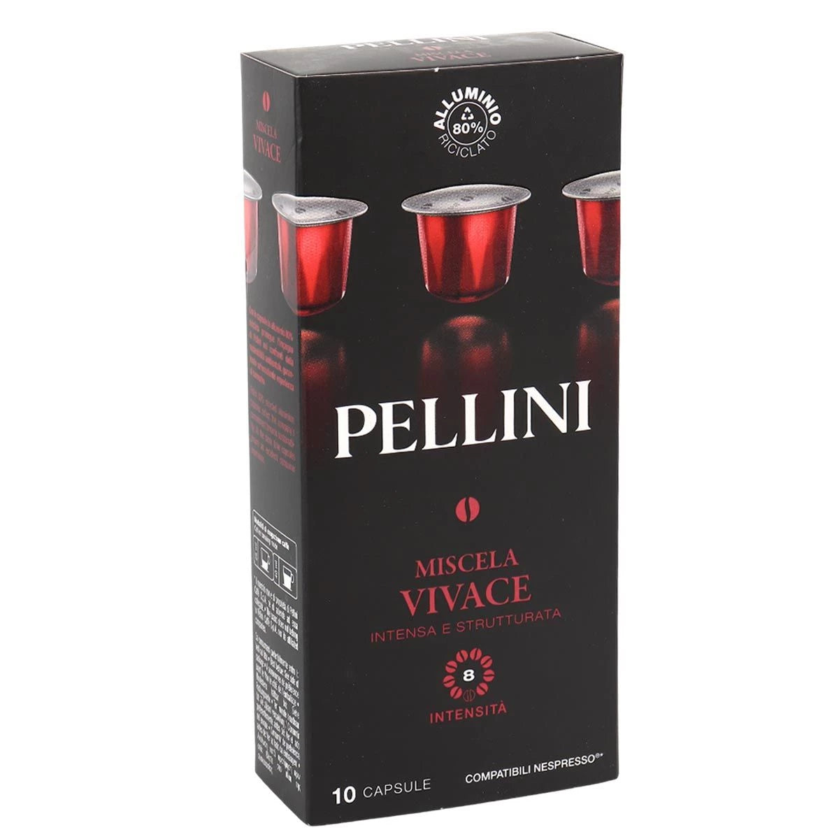 Pellini Vivace Nespresso-compatible capsules 55g 10 caps intensity 8