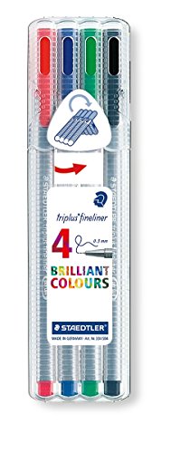 Staedtler triplus fineliner wallet of 4