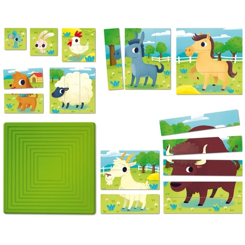Lisciani - Carotina Baby 8 Progressive Puzzle- The Farm | 1Y+
