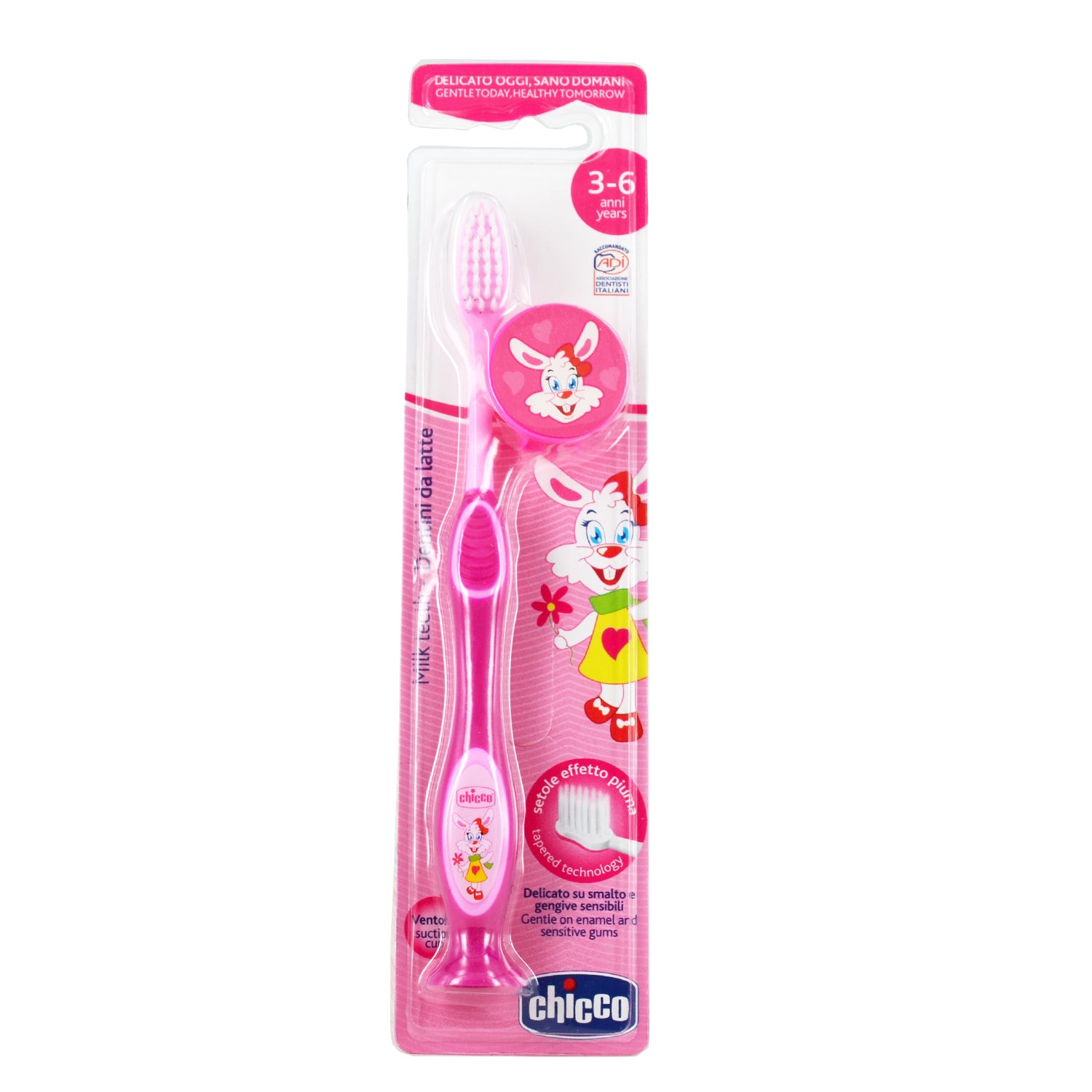 Chicco - Milk Teeth Toothbrush 3-6 Years Chicco - Milk Teeth Toothbrush 3-6 Years