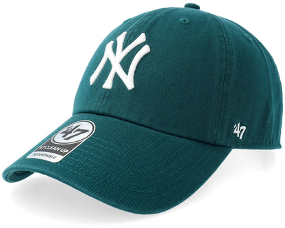 47 Brand New York Yankees Clean Up Cap - Pacific Green, front view