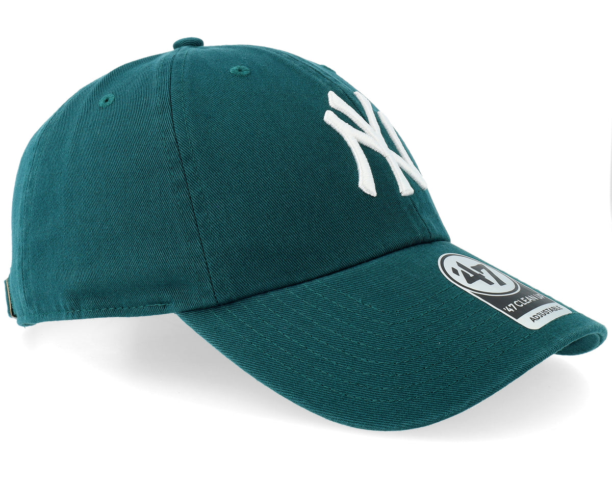 47 Brand New York Yankees Clean Up Cap - Pacific Green, side view