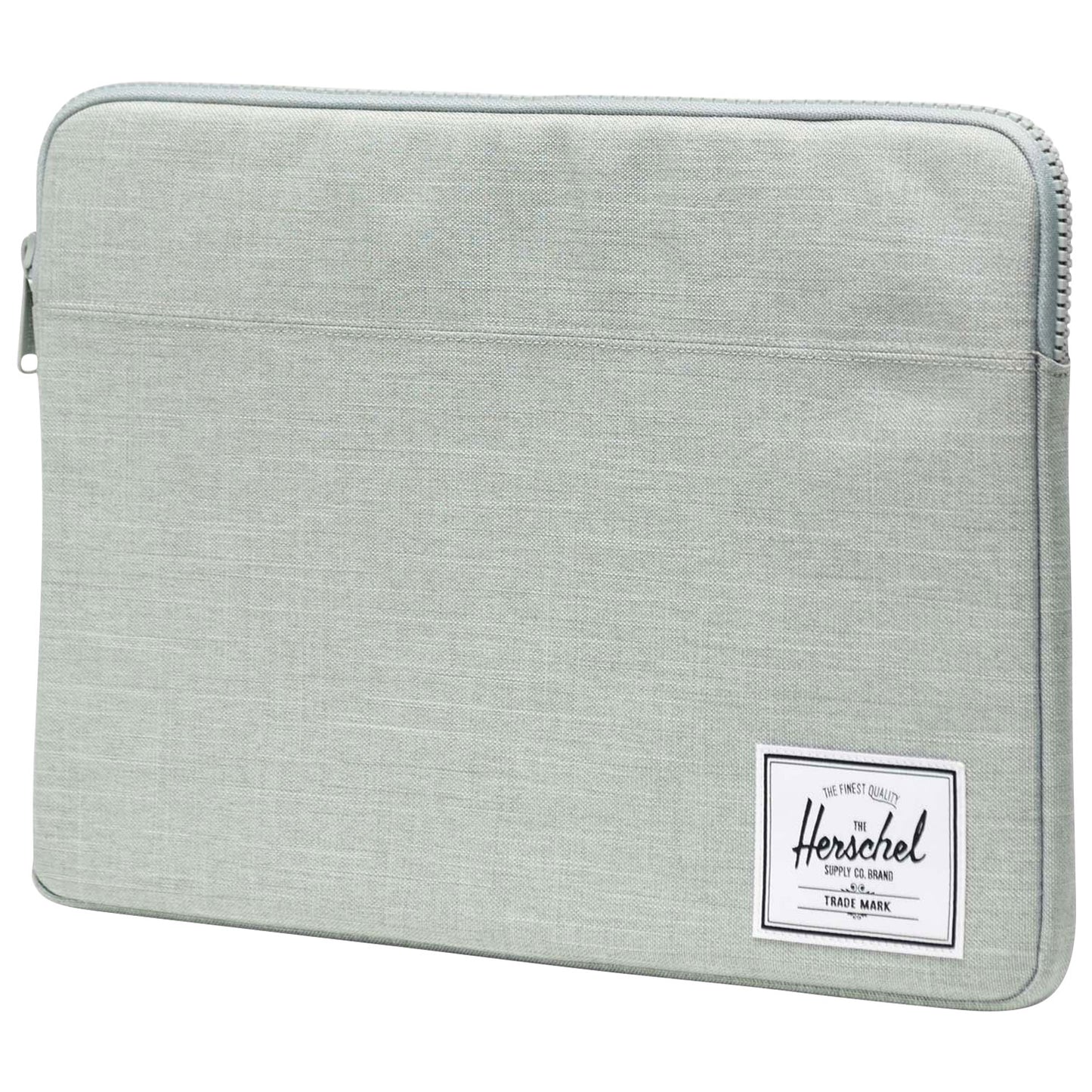 Herschel Anchor Laptop Sleeve 15-16 Inch in Iceberg Green Crosshatch - 3/4 angle view