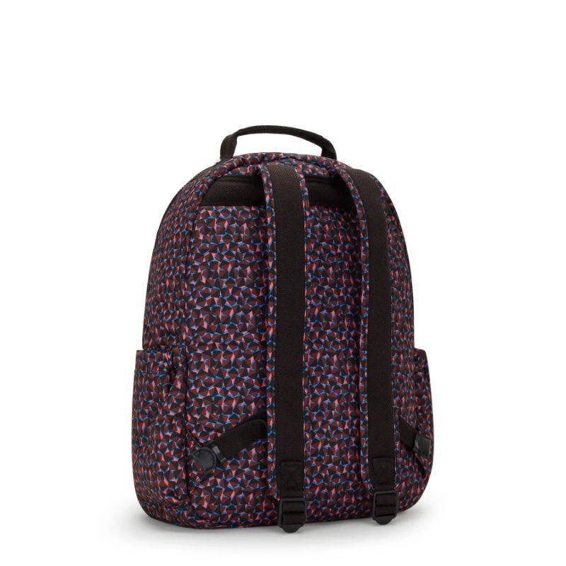Kipling SEOUL Laptop Backpack Happy Squares - Large - side view