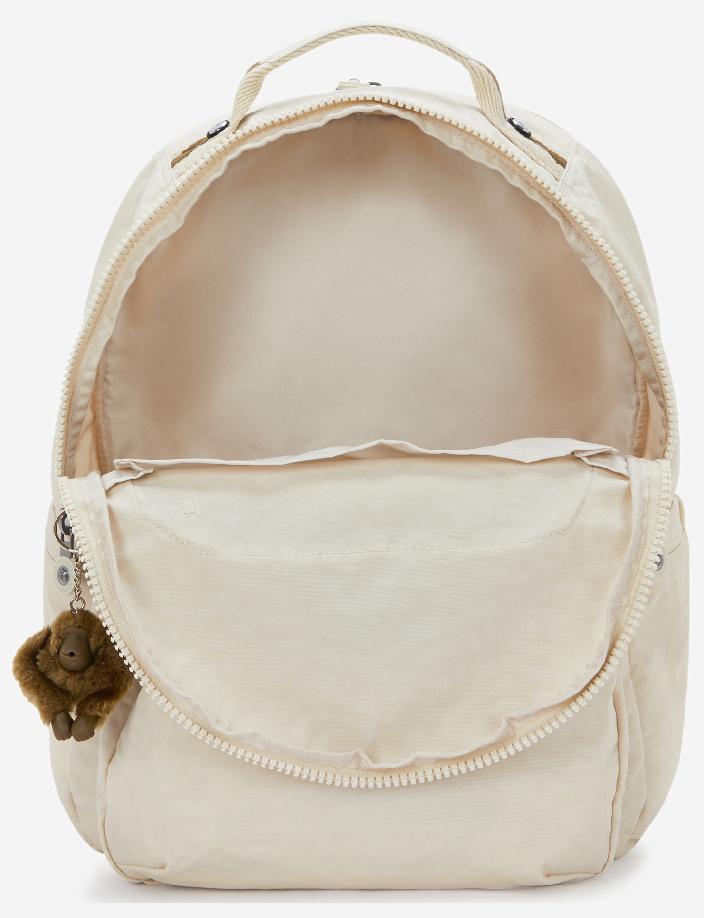 Kipling Seoul Lap backpack with laptop protection, Soft Sand, large - detail view