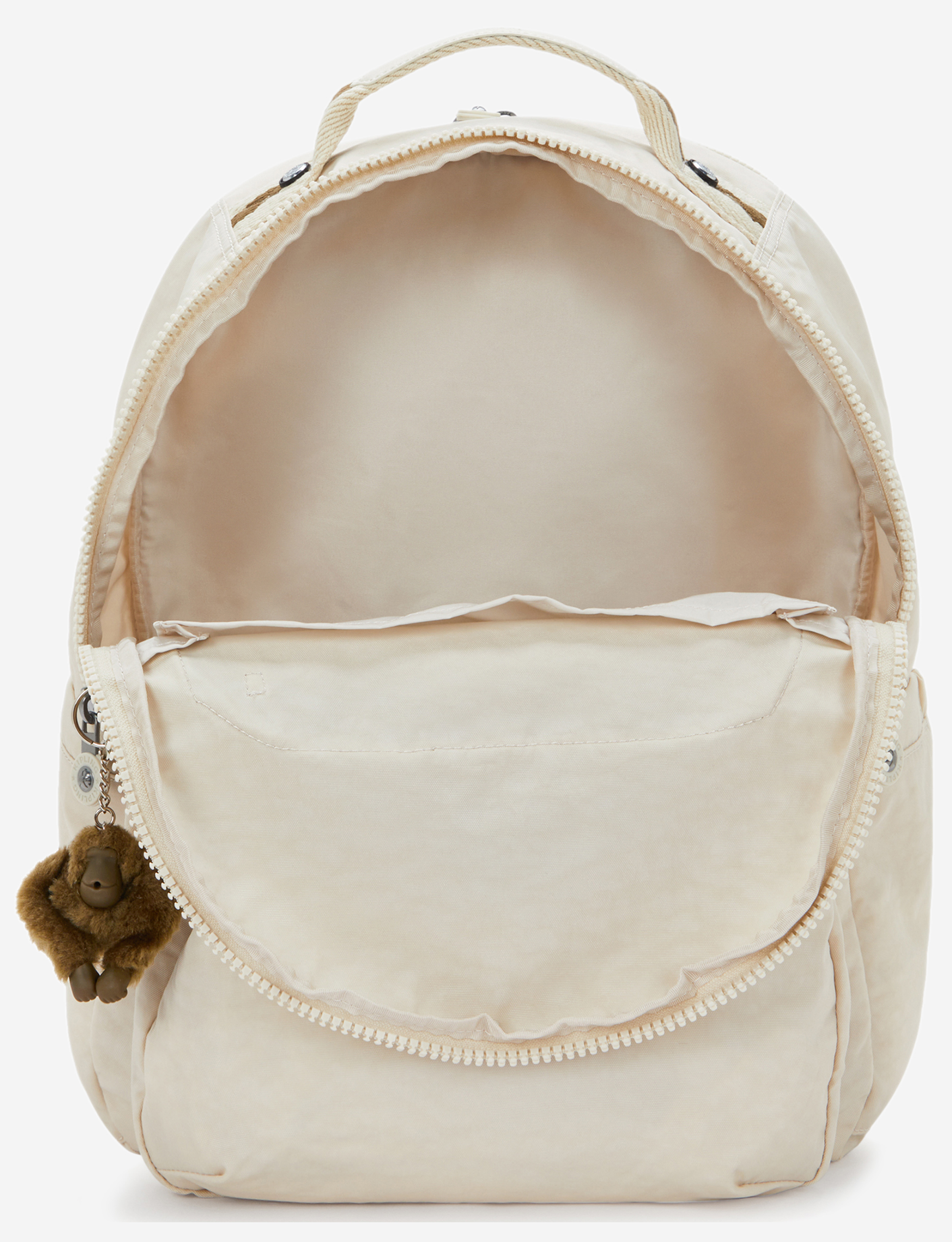 Kipling Seoul Lap backpack with laptop protection, Soft Sand, large - detail view