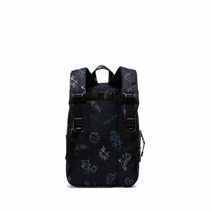 Herschel Heritage Kids Backpack in Asphalt Chalk, detail view