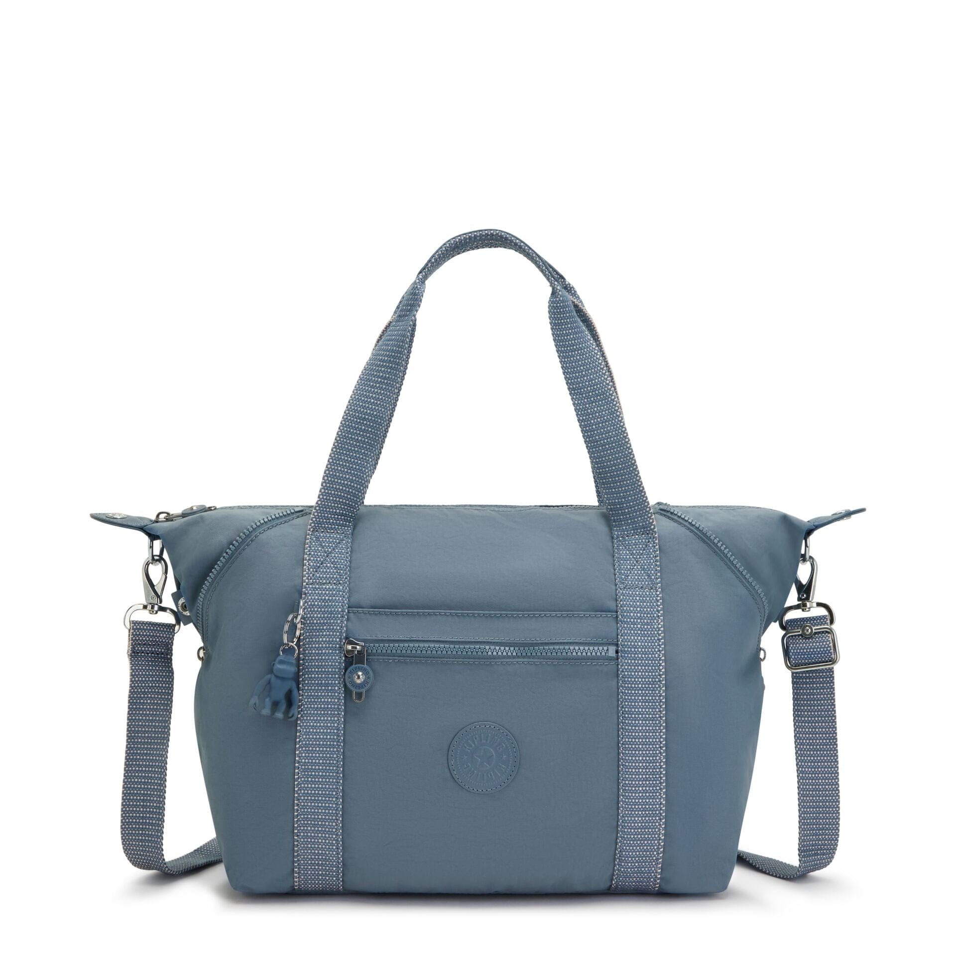 Kipling Art Medium Tote Brush Blue