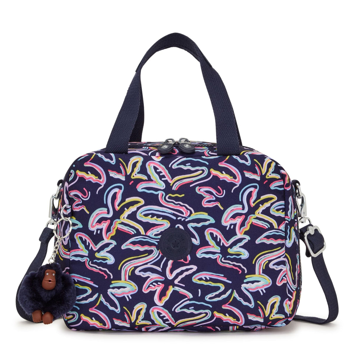 Kipling - MIYO Insulated Lunch Bag with Trolley Sleeve Palm Fiesta Print Kipling - MIYO Insulated Lunch Bag with Trolley Sleeve Palm Fiesta Print