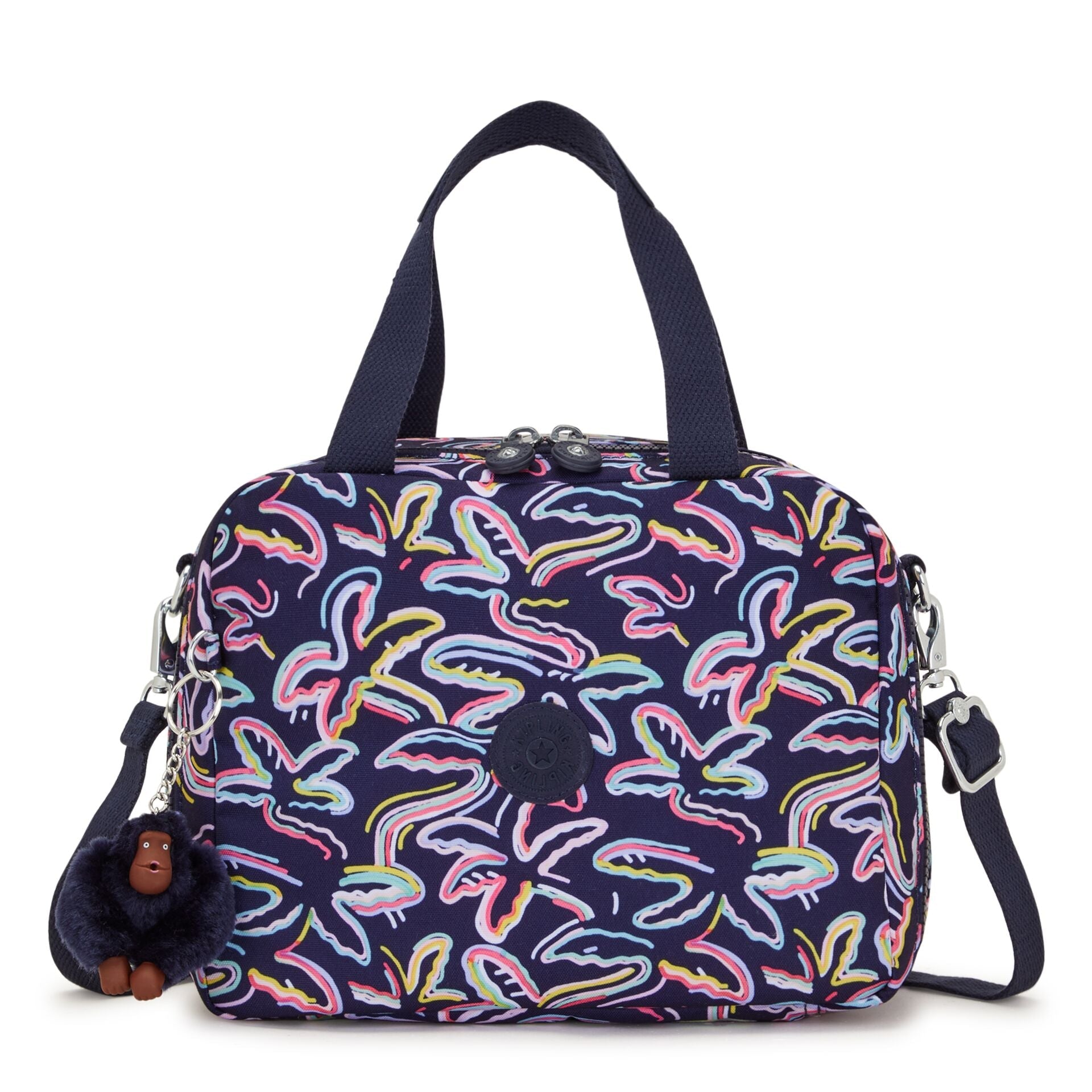 Kipling MIYO Insulated Lunch Bag Palm Fiesta Print - front view