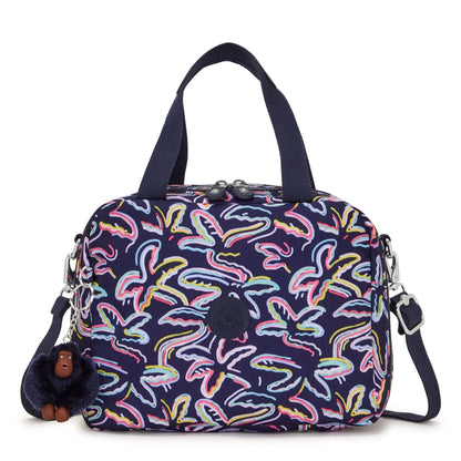 Kipling MIYO Insulated Lunch Bag Palm Fiesta Print - front view