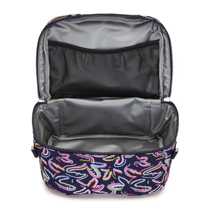 Kipling MIYO Insulated Lunch Bag Palm Fiesta Print - detail view