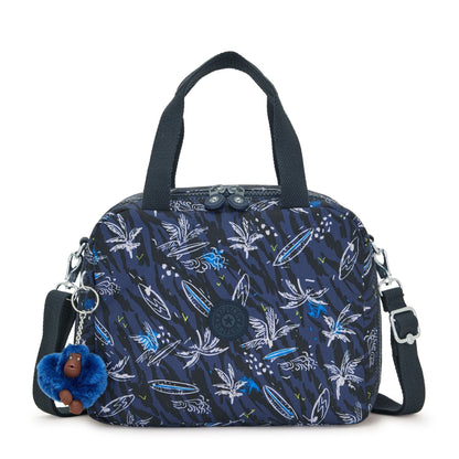 Kipling MIYO Insulated Lunch Bag Surf Sea Print - front view