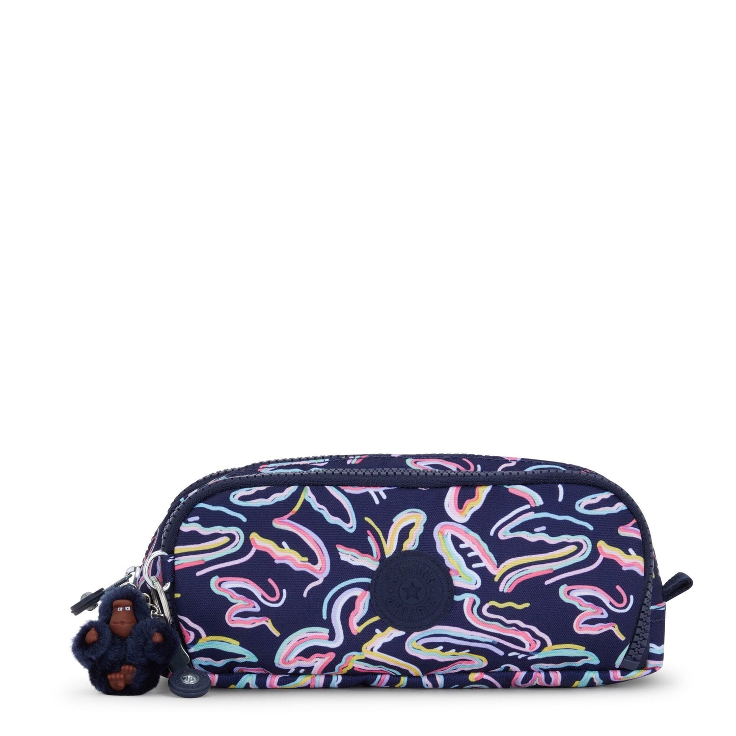 Kipling Gitroy Pencil Case Palm Fiesta Print Large - front view