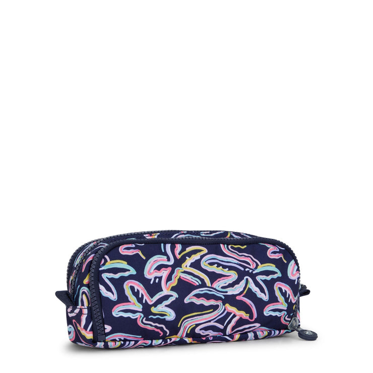 Kipling Gitroy Pencil Case Palm Fiesta Print Large - open view