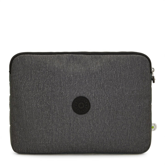 Kipling Laptop Sleeve 15 Tapestry Jacquard Grey Blue - front — BambiniJO Jordan