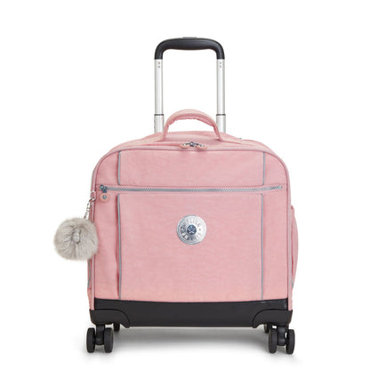 Kipling NEW STORIA Kids' 4-Wheeled School Bag Bridal Rose - front view