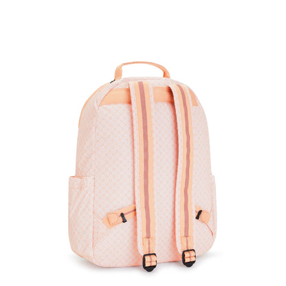 Kipling SEOUL Large Backpack Girly Tile Print - side view