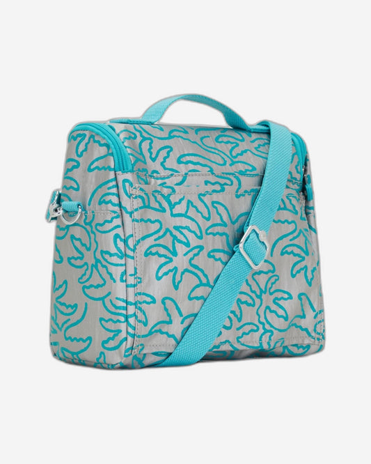 Kipling New Kichirou Insulated Lunch Bag, Metallic Palm, side view — BambiniJO Jordan