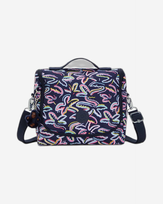 Kipling New Kichirou Insulated Lunch Bag Palm Fiesta Print Large