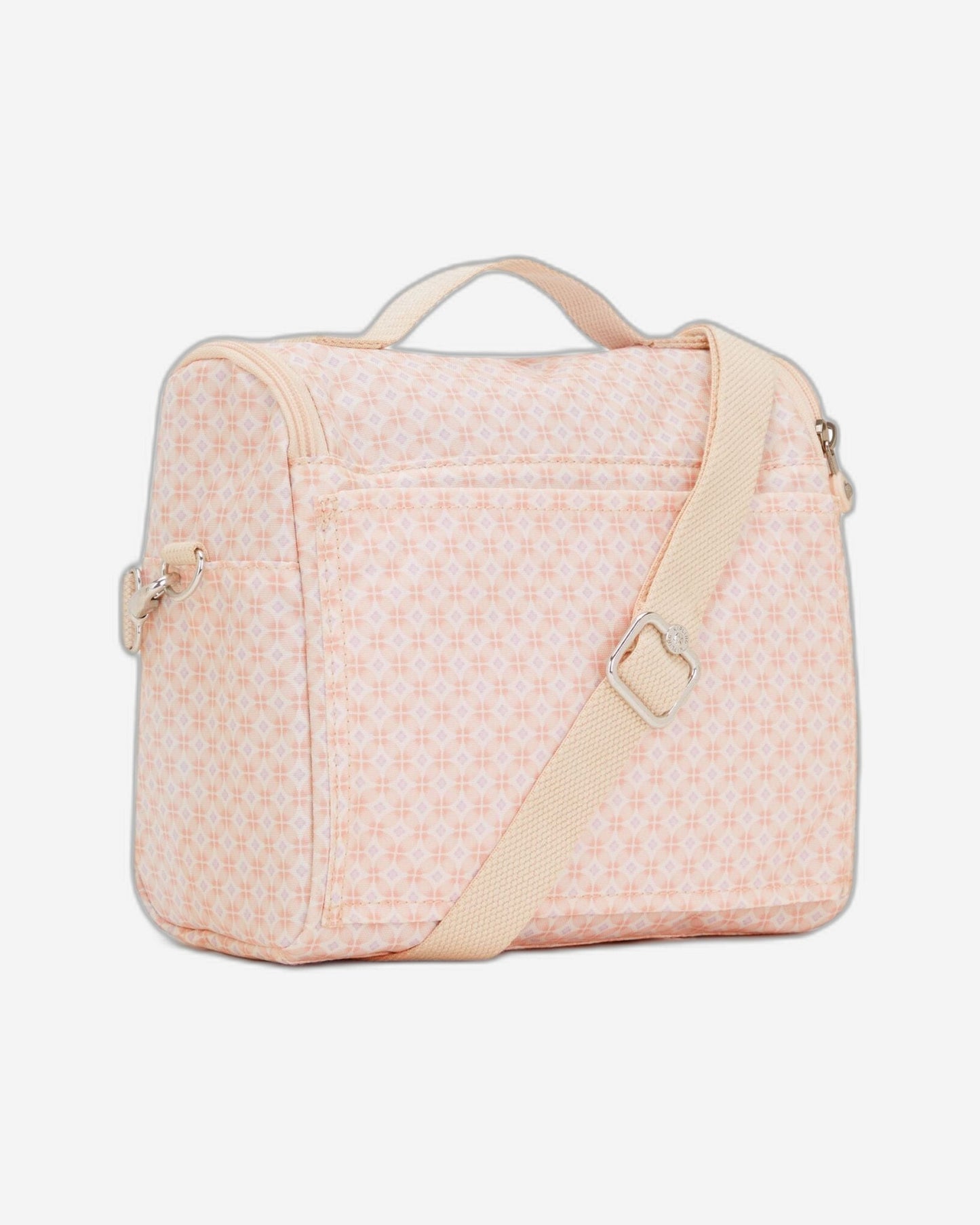 Kipling New Kichirou Insulated Lunch Bag Girly Tile Print Large - side view