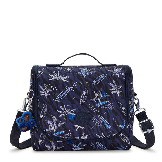 Kipling New Kichirou Insulated Lunch Bag Surf Sea Print Large - front view