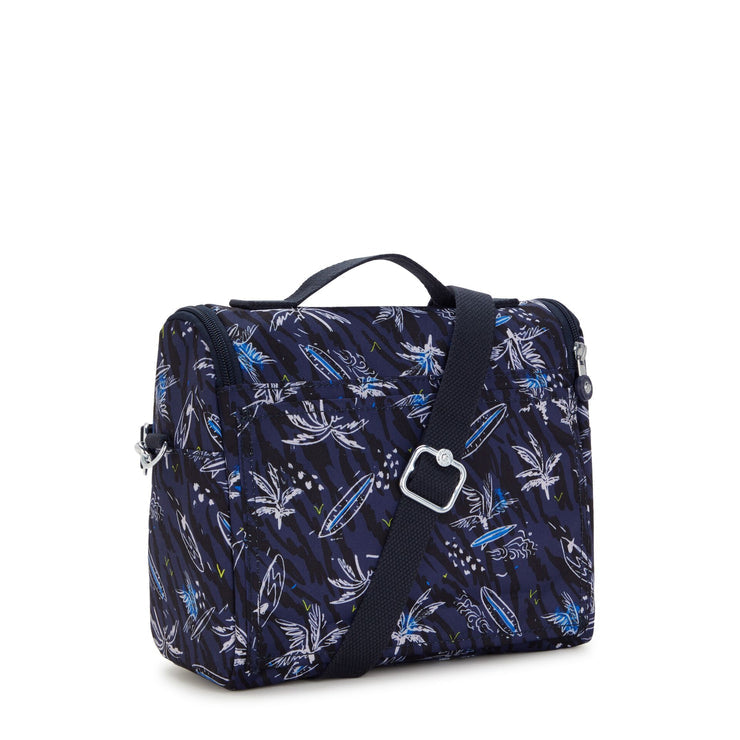 Kipling New Kichirou Insulated Lunch Bag Surf Sea Print Large - side view