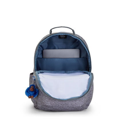 Kipling SEOUL Large Backpack with Laptop Protection - Almost Jersey Combo, detail view