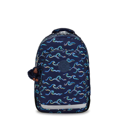 Kipling Class Room Backpack Fun Ocean Print - front view