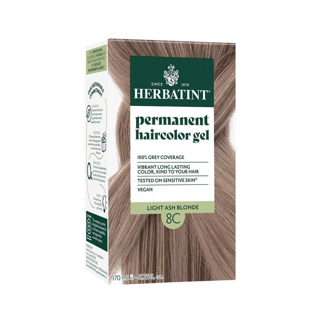 Hair Dye Pregnancy Safe Ammonia Free | 8C Light Ash Blonde | 170ml