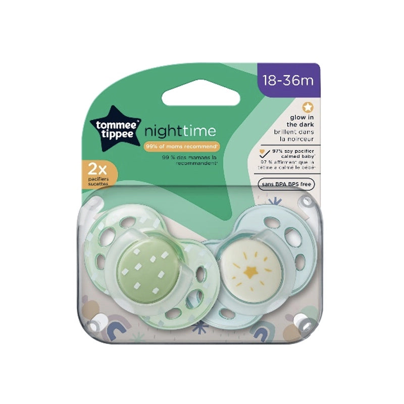 Tommee Tippee Night Time Soother | 2 Soothers 18 - 36 Months
