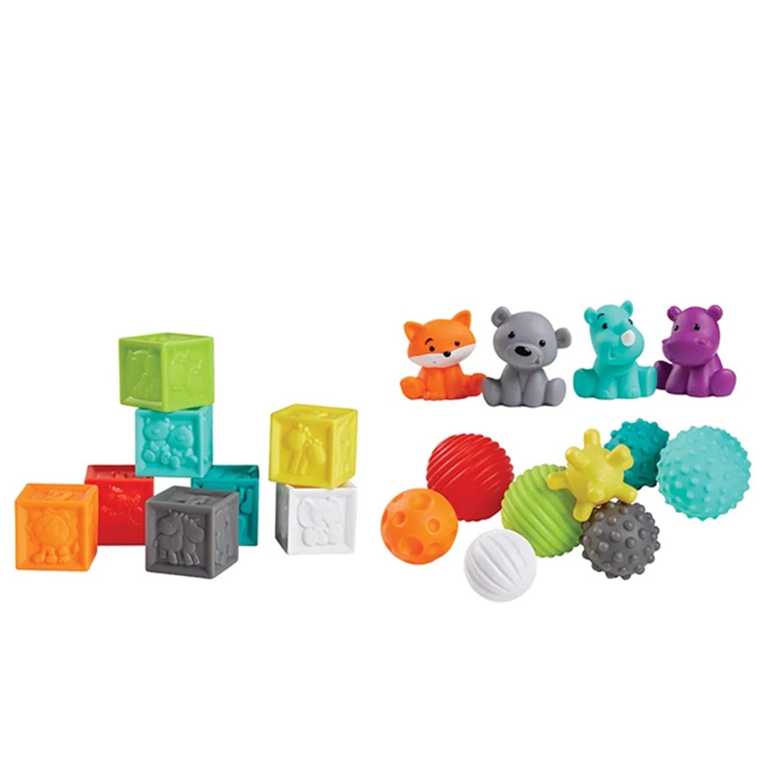 Infantino - Balls, Blocks & Buddies Activity Play Set | 20pcs Infantino - Balls, Blocks & Buddies Activity Play Set | 20pcs