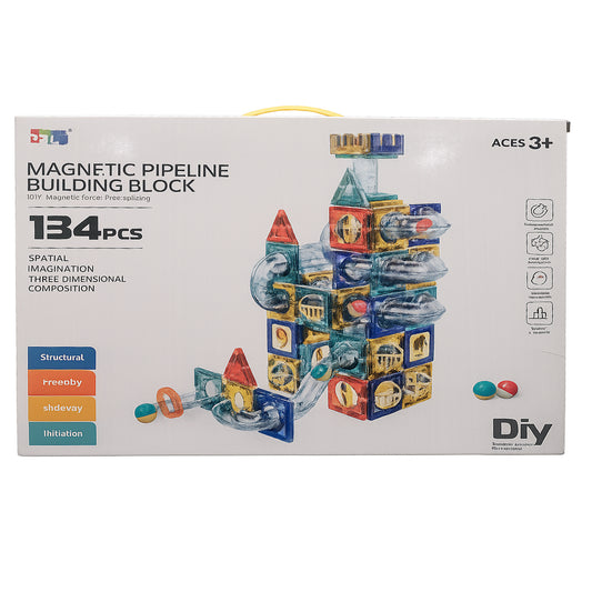 PLZ - Marble Run Magnetic Tiles | 134pcs