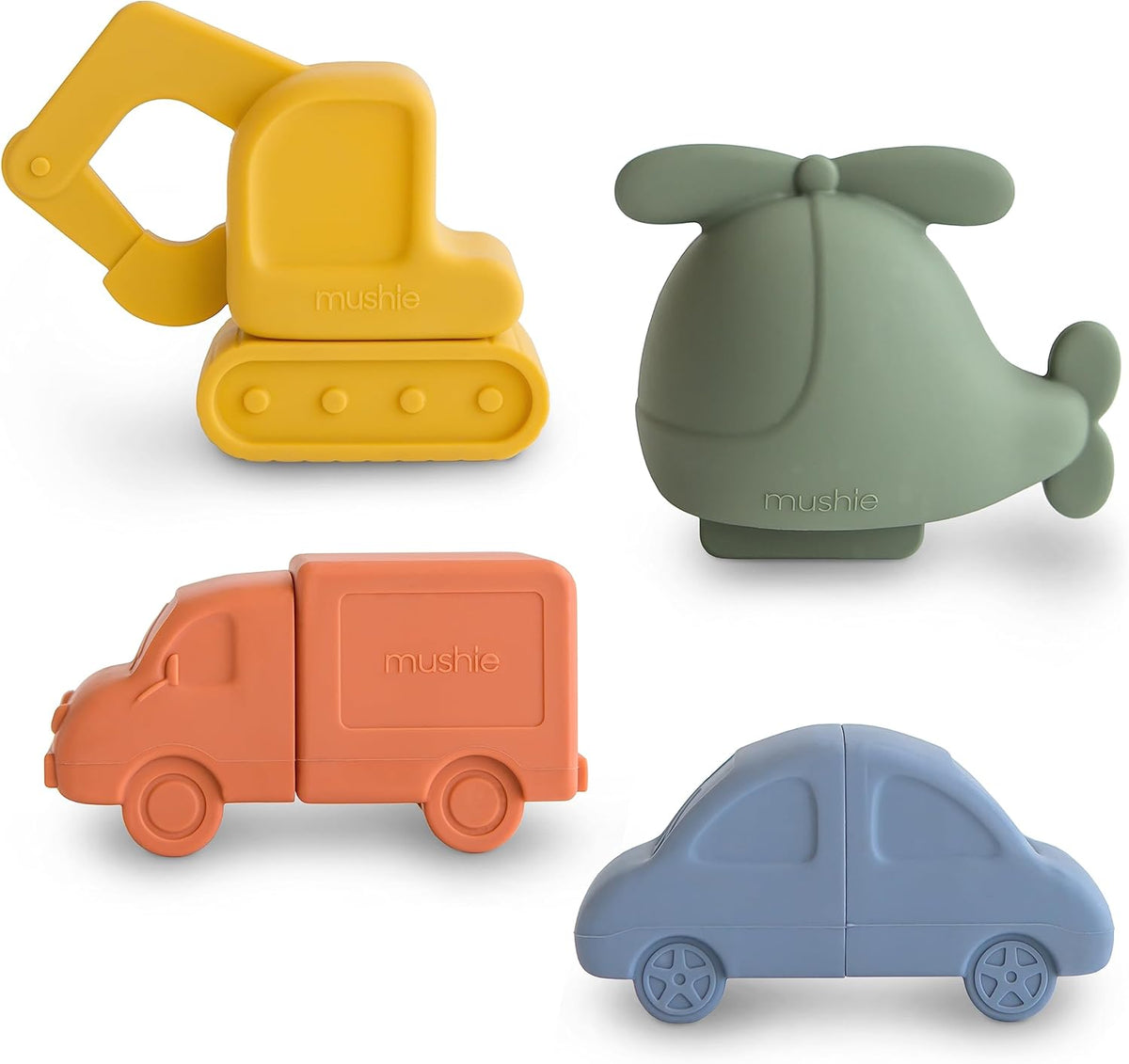 Mushie - Vehicles Bath Play Set | Mold Free Mushie - Vehicles Bath Play Set | Mold Free