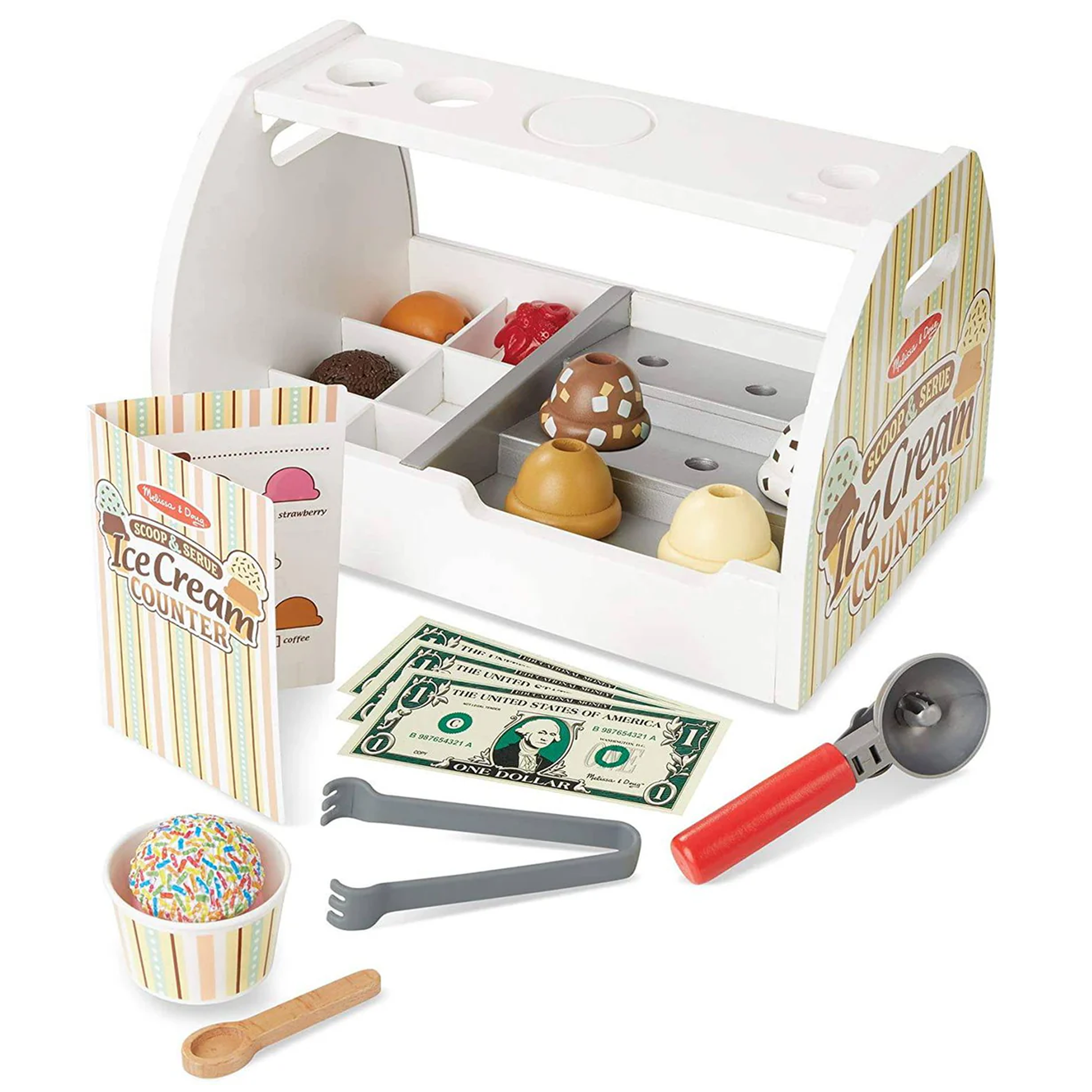 Melissa & Doug Scoop & Serve Ice Cream Counter 3Y+ Melissa & Doug Scoop & Serve Ice Cream Counter 3Y+
