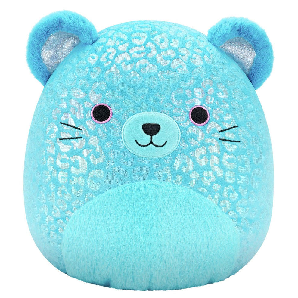 Squishmallows - Medium Plush 12" Sarge - Blue Jaguar - Iridescent Spots