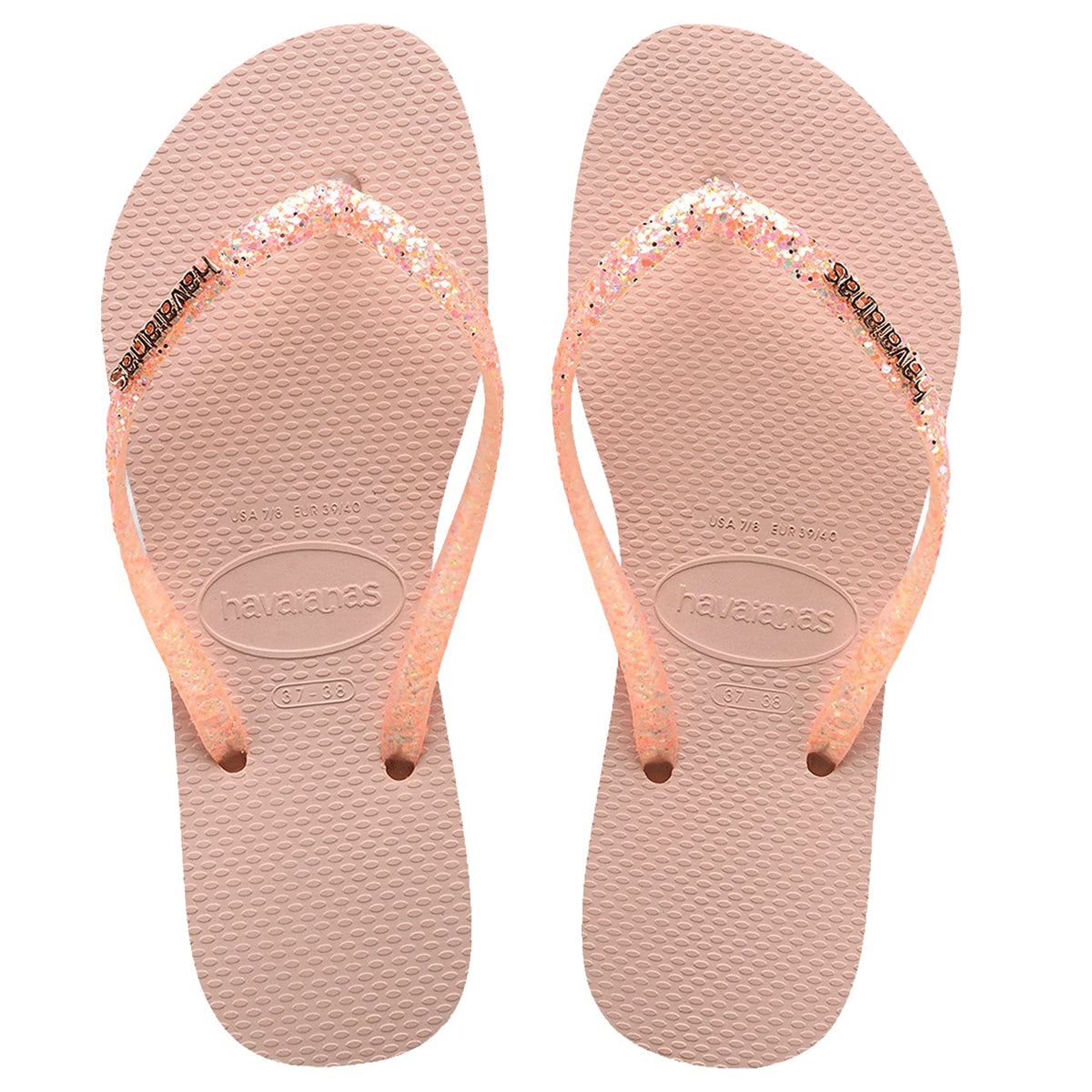 Havaianas - شبشب فليب فلوب سليم | جليتر فلوريش ماكارون وردي Havaianas - شبشب فليب فلوب سليم | جليتر فلوريش ماكارون وردي