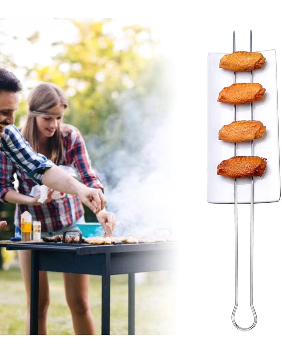 U Shape 6 in 1 BBQ Skewers Set U Shape 6 in 1 BBQ Skewers Set