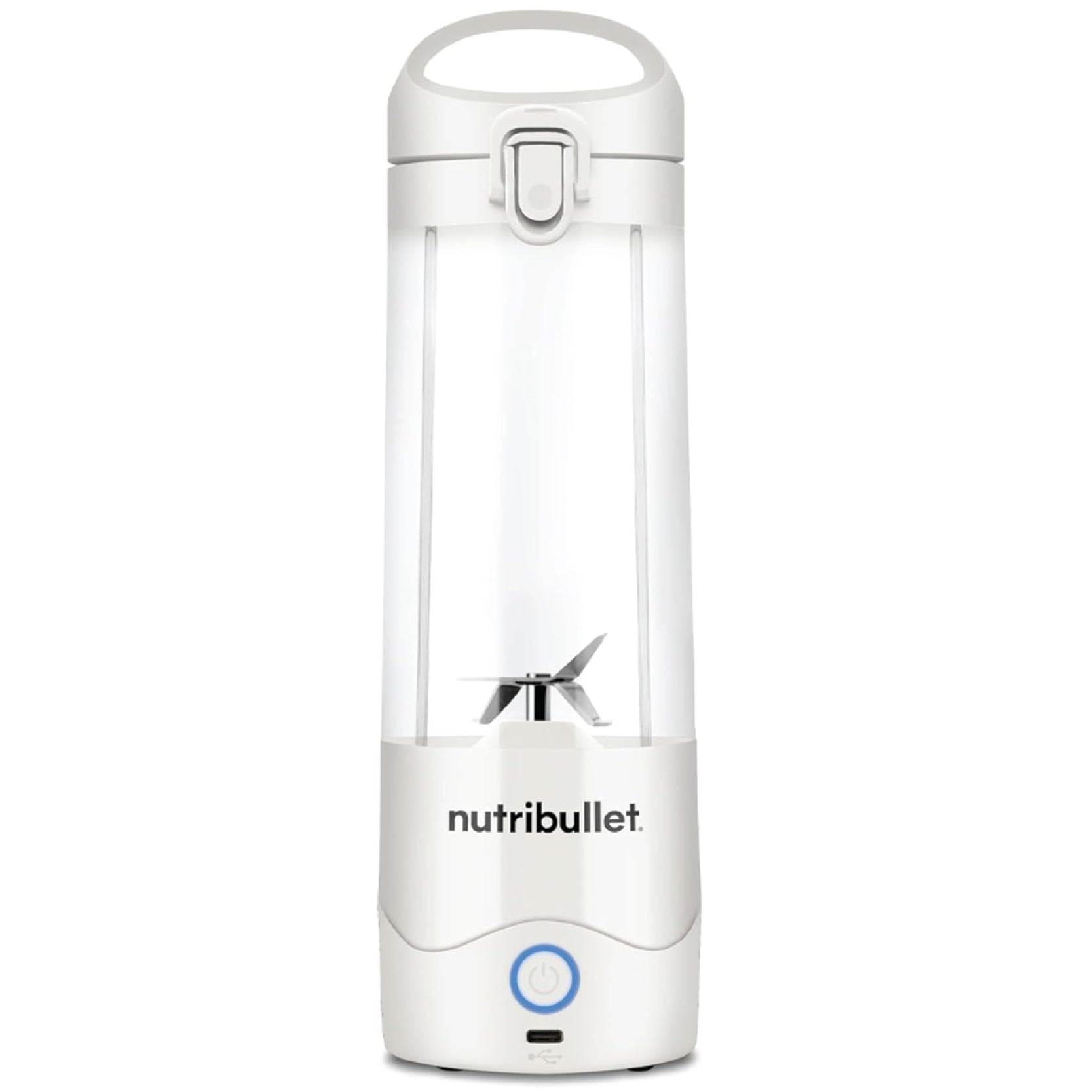 NutriBullet - Portable Cordless Blender with Handled Sip Lid | White | 475ml | 100W NutriBullet - Portable Cordless Blender with Handled Sip Lid | White | 475ml | 100W
