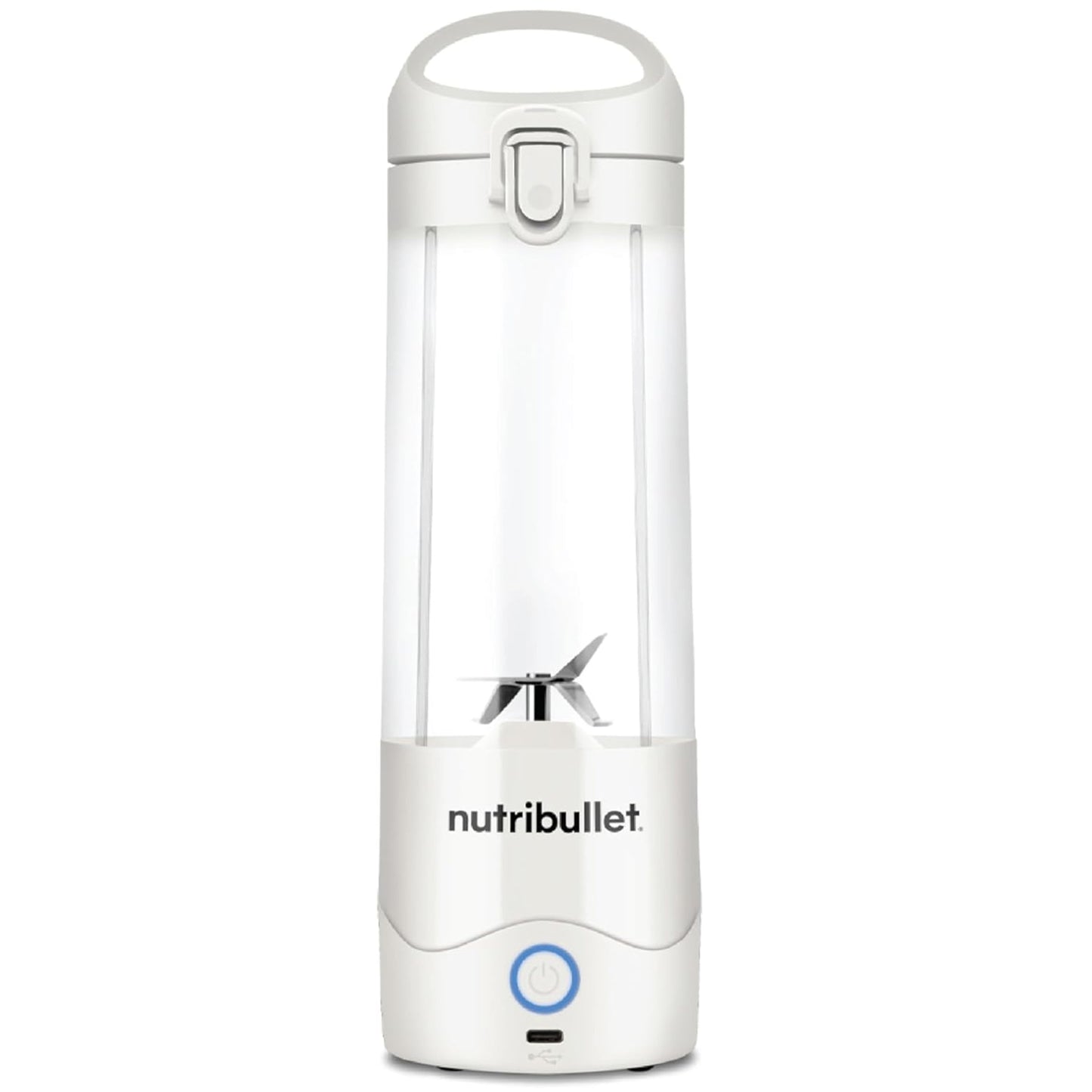 NutriBullet - Portable Cordless Blender with Handled Sip Lid | White | 475ml | 100W
