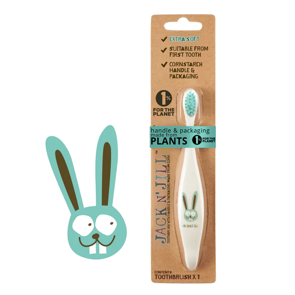 Jack N' Jill - Natural Biodegradable Toothbrush | Bunny | Stage 1 Jack N' Jill - Natural Biodegradable Toothbrush | Bunny | Stage 1