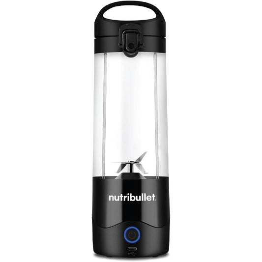 NutriBullet - Portable Cordless Blender with Handled Sip Lid | Black | 475ml | 100W
