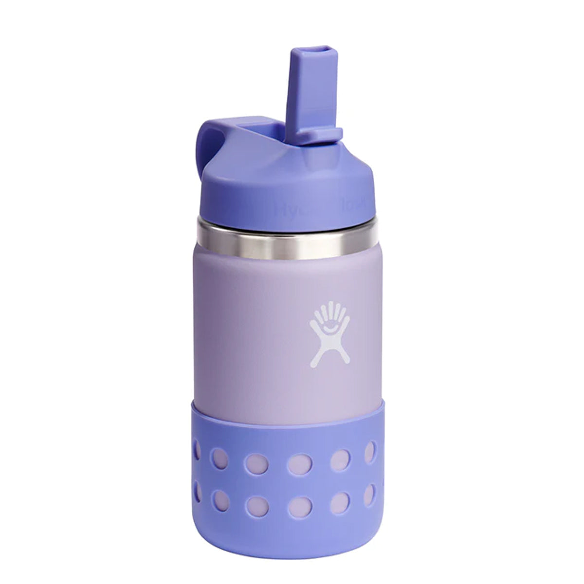 Hydro Flask - Kids Wide Mouth Straw Lid & Boot | WISTERIA | 355 ml Hydro Flask - Kids Wide Mouth Straw Lid & Boot | WISTERIA | 355 ml